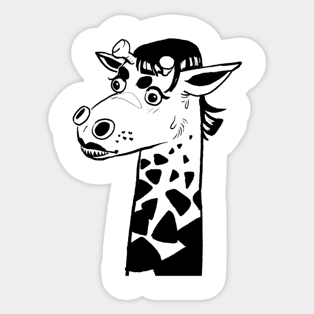 Giraffe Sticker by Feecle